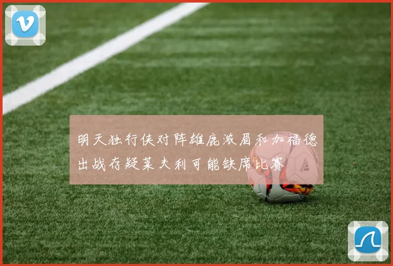 明天独行侠对阵雄鹿浓眉和加福德出战存疑莱夫利可能缺席比赛